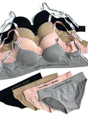 Комплект VICTORIA'S SECRET T8026-1 B T8026-1_Пудра фото