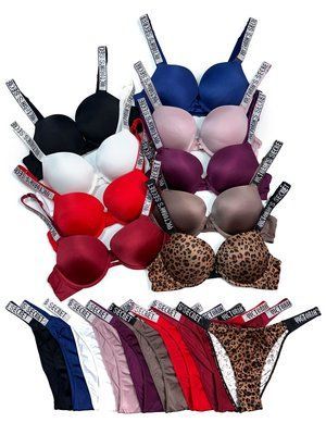 Комплект VICTORIA'S SECRET T8030 D T8030_Бордовий фото